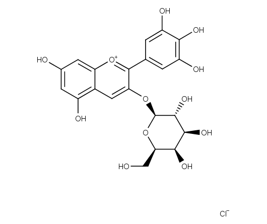 Delphinidin-3-O-galactoside chloride