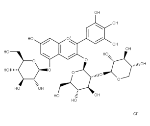 Delphinidin-3-O-sambubioside-5-O-glucoside chloride