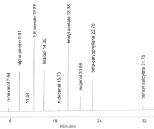 ISO 11024 test mixture for GC calibration